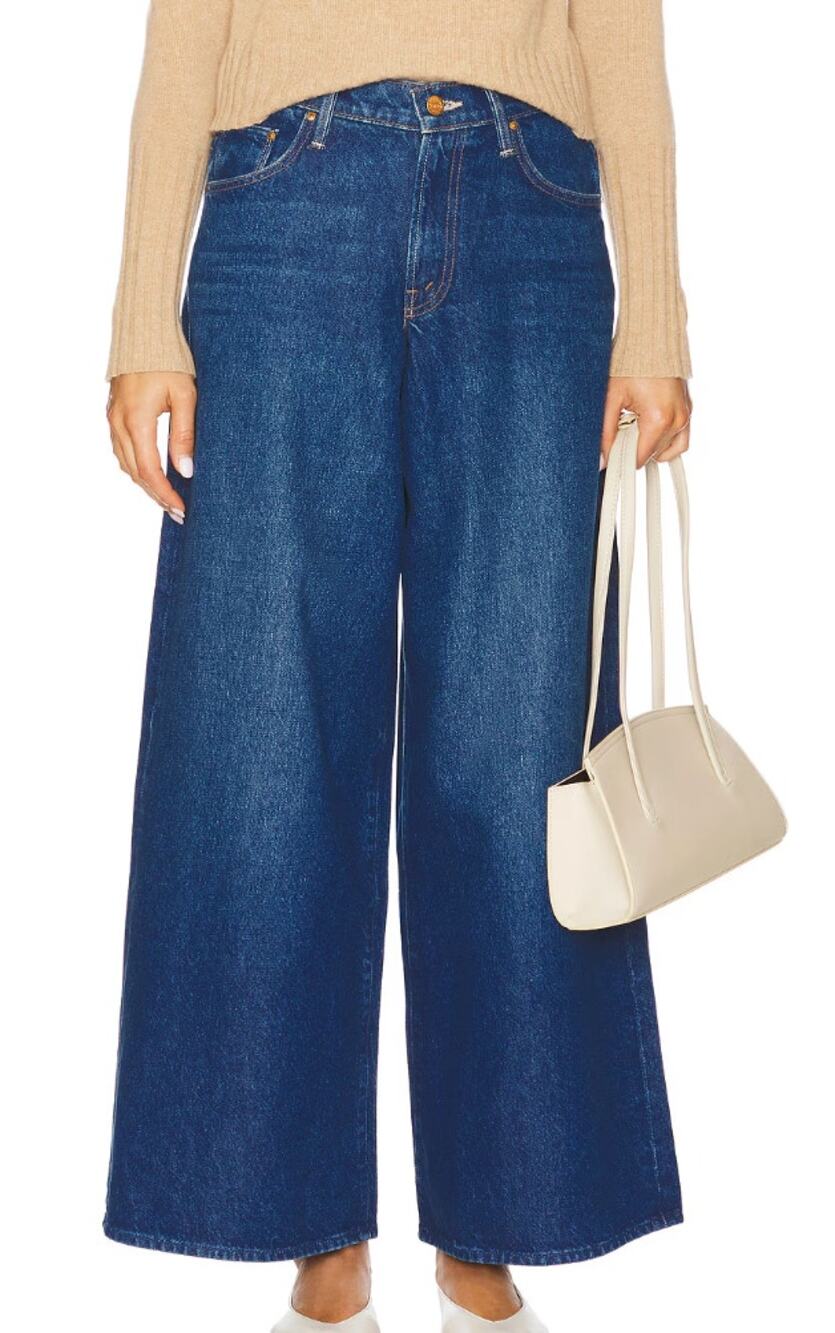 MOTHER Snacks! The Rigatoni Sneak Jeans Yes Chef Wash Women's 24 Wide Leg Crop